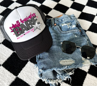 Small Business Babe DTF hat transfers