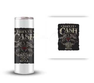 Johnny Cash UV DTF Decals- 3 Designs- 4 Sizes