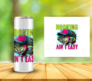 Hooking ain't easy uv dtf decals- 3 sizes