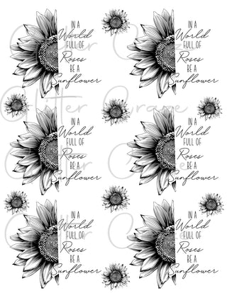 Be a Sunflower PNG Download