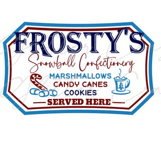 Frosty's Confectionery Decal