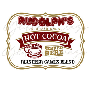 Rudolph's Hot Cocoa Decal