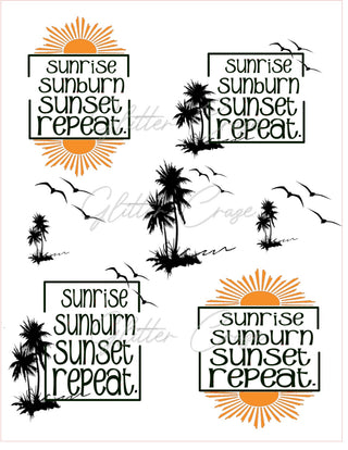 Sunrise, Sunburn, Repeat PNG Download