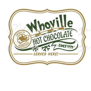 Whoville Hot Cocoa 1 UV DTF Decal