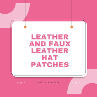 Leather and Faux Leather Hat Patches