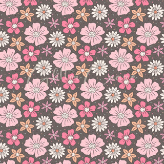 Retro Floral Vinyl Collection- 12 Prints