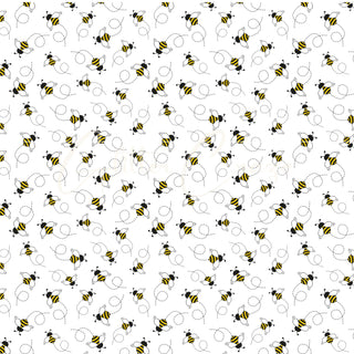 Bee Happy collection- 25 Prints 12 x12 adhesive vinyl sheets