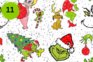 Grinchmas Vinyl collection- 18 Prints 12 x12 adhesive vinyl sheets