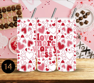 Valentine Tumbler wraps- 17 Designs- 2 Sizes