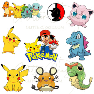 Pokemon UV DTF Decal sheets- 3 Designs available