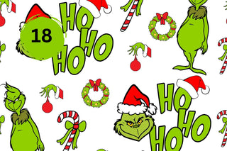 Grinchmas Vinyl collection- 18 Prints 12 x12 adhesive vinyl sheets