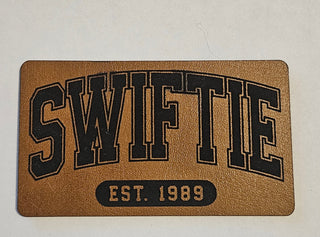 Swiftie Faux Leather iron on hat patch