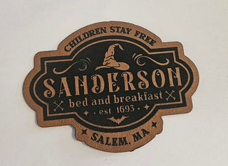 Sanderson Faux Leather iron on hat patch