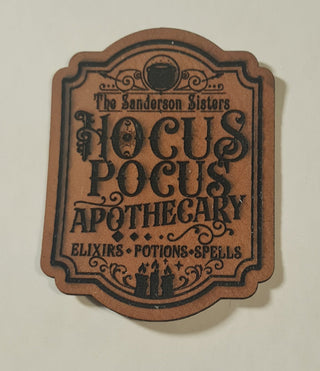 The Sanderson sisters apothecary Faux Leather iron on hat patch