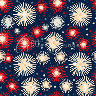 Fireworks 12x12 sheets- 10 Designs available on clear or white