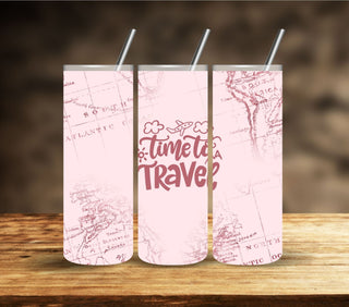 Travel vinyl tumbler wraps- 10 Designs