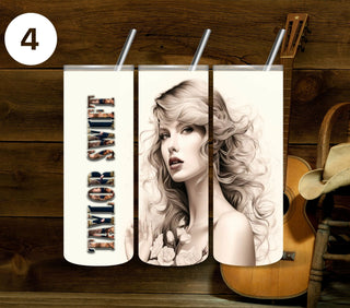 Taylor Vinyl Tumbler wraps- 10 Designs- 2 Sizes