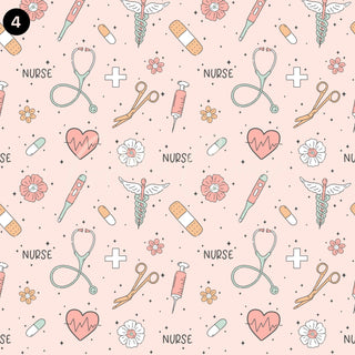 Nurse Life Boho Vinyl collection- 12x12 sheets- 12 print options