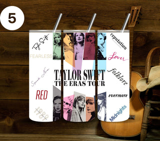 Taylor Vinyl Tumbler wraps- 10 Designs- 2 Sizes