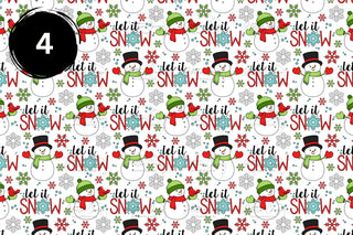 Let it snow vinyl collection- 12x12 sheets- 4 designs available