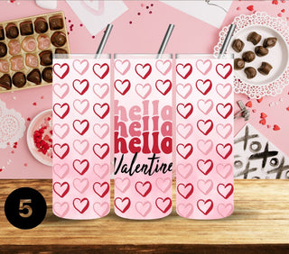 Valentine Tumbler wraps- 17 Designs- 2 Sizes