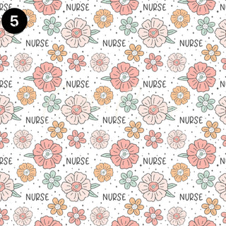 Nurse Life Boho Vinyl collection- 12x12 sheets- 12 print options