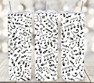 Music Note Tumbler wraps- 11 Designs