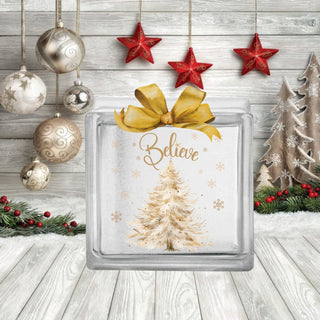 Glass Block Christmas UV Decals- 10 DESIGNS