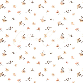 Vintage Peach Floral Collection- 12x12 vinyl sheets- 12 Designs available