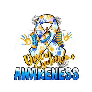 Down syndrome awareness DTF- 8 Designs