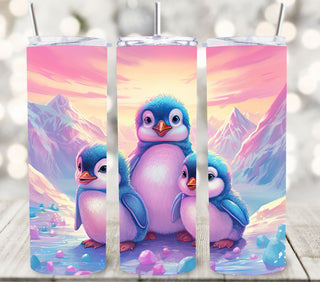 Penguin Vinyl tumbler wraps 4 Designs