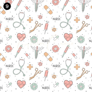 Nurse Life Boho Vinyl collection- 12x12 sheets- 12 print options