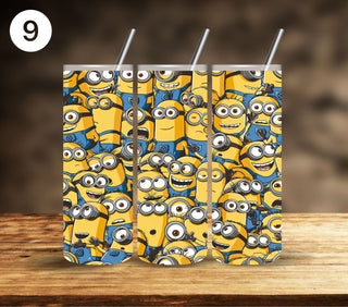 Minion Vinyl tumbler wraps- 10 Designs