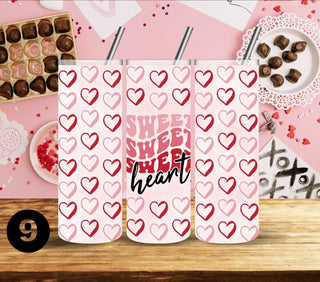 Valentine Tumbler wraps- 17 Designs- 2 Sizes