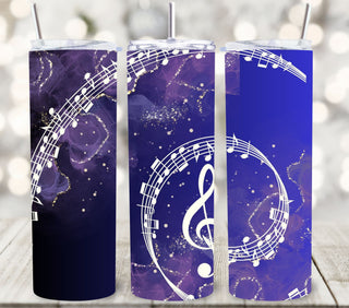 Music Note Tumbler wraps- 11 Designs