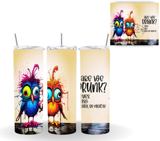 Crazy Birds Vinyl tumbler wraps- 18 Designs