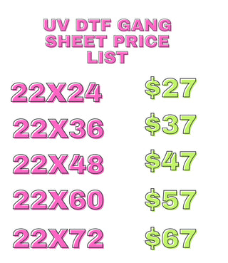 Build a Gang sheet UV DTF