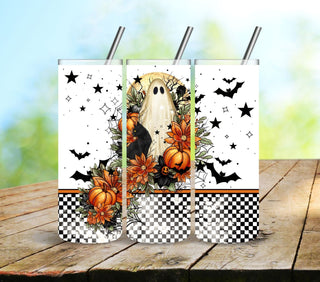 Fall Ghost Vinyl Tumbler wraps