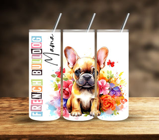 French Bulldog Mom Vinyl Tumbler wraps