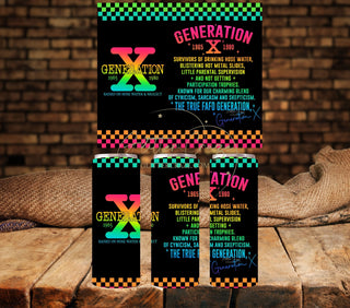 Gen X vinyl Tumbler wraps