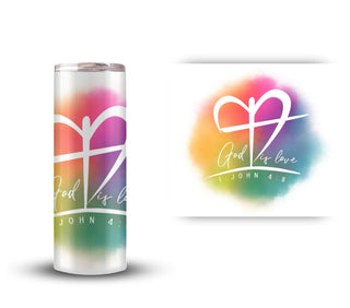 God is love UV DTF Decal- 2 Sizes