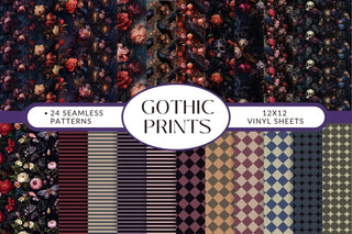 Gothic Prints 12x12 Vinyl sheets- 24 prints available