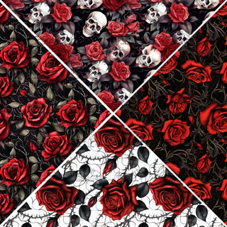 Gothic Red Roses Vsplit Precut Vinyl