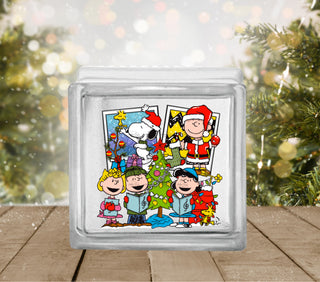 Charlie Christmas Glass Block Decal