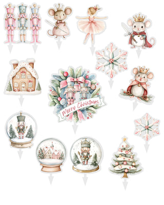 Nutcracker. - Acrylic Toppers for Buckets set- 12pc set