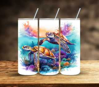 Sea Turtle Vinyl Tumbler Wraps