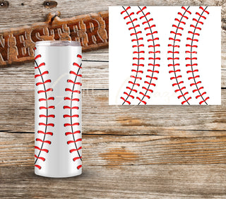 Baseball Stitches UV DTF- 2 sets per sheet- 2 sizes