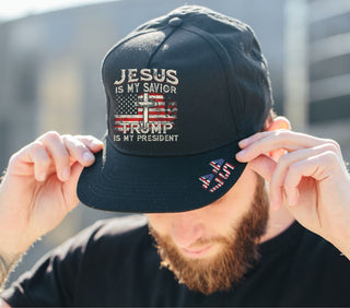 Jesus is my savior DTF hat transfers 2 piece set