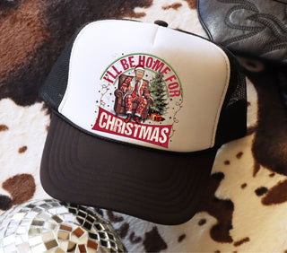 I'll be home for Christmas DTF hat transfers