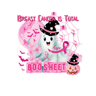 Breast Cancer is total Boo sheet UV DTF Decal